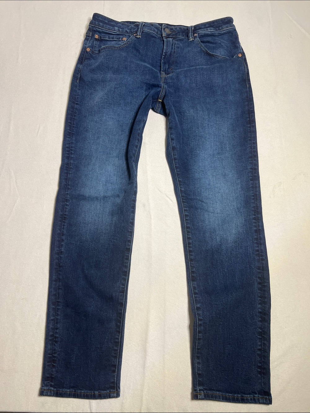 American Eagle Outfitters Men's Slim Straight Dark Blue Jeans